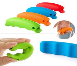 Convenient Bag Hanging Holder Quality Mention Dish Carry Bags Kitchen Gadgets Silicone Candy Color Save Effort Tools Keychain XDH12204493