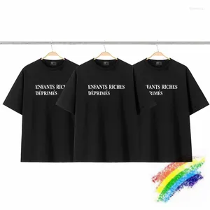 Herren -T -Shirts ERD MENS beschädigt gewaschenen bedruckten Brief kurzärmeles Hemd für Männer Frauen Tee Tops