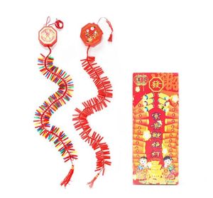 Strings 92 LED 1.35m Electronic Firecracker Lamp with Sound String Light for Chinese New Year Decoration Tiger Year Home Decor