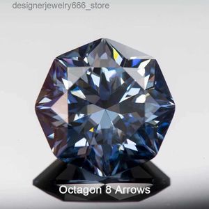 Loose Gemstones Moissanite Loose Stones Primary Colours Royal Blue Rare Octagon Lab Grown Gemstones Diamond Jewelry Making with GRA Certificate Q231222