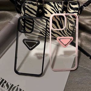 Custodia per telefono trasparente Luxury Designer Classic Letter Fashion Shock Prooff Case di alta qualità per iPhone 15 14 13 11 12 Pro Max 7 8 X XS