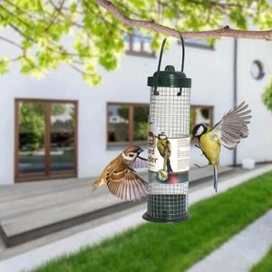 Andere Vogelversorgung feeder zu reinigen attraktive praktische trendige wetterfeste -verkreisende Inkundigen -Fütterungsstation Grüne Mesh Green Mesh