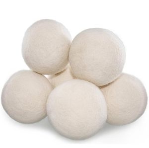 Wäschereiprodukte Neu 7 cm wiederverwendbarer sauberer Ball natürlicher Bio -Stoff Weichspupfer Premium Wolltrockner SN910
