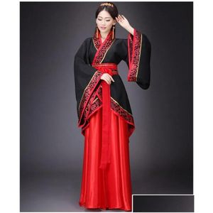 Stage Wear Hanfu National Cinese Dance Costume Men Ancient Cosplay Abbigliamento tradizionale per donne Abiti da donna Delivery Delivery Ap Dhy1s