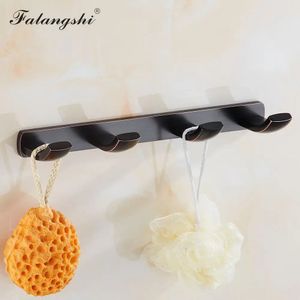 4Pcs Bathroom Towel Bar Ring Robe Hook Toilet Black Clothes Hanger Coat Hooks Antique Metal Wall Mount WB8103 231221