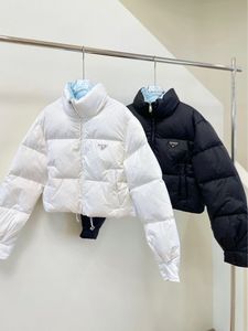 2024 Autumn/Winter Design Solid Color Standing Neck Down Cotton Suit for Men and Women Versatile Coat Loose and Warm Cotton Coat Bread Coat