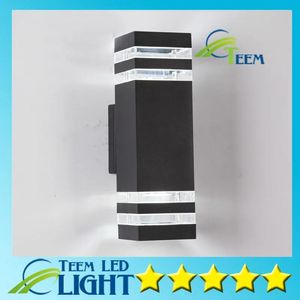 Lâmpadas modernas ao ar livre impermeável lâmpadas de parede led ac 90260v com 2pcs * 5w lâmpadas led ip65 alumínio pátio jardim varanda luzes do corredor li