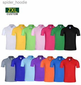 Polos maschile Summer Shirt a buon mercato Causal Personal Company Gruppo Custom Stampa personalizzati uomini e donne camicie traspirabili personalizzate L231222