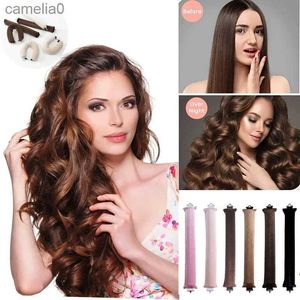 Os golinhos de cabelo alisadores mulheres bandeira sem calor cachos de beleza produtos cacheados abalador de cabelo de borracha de cabeceira do sono ferramentas