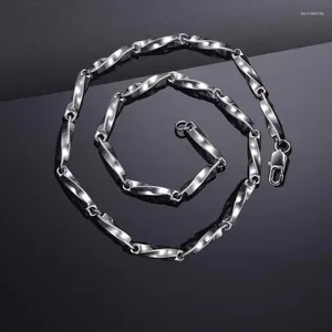 Chains Sterling Silver Necklace Men's Trendy Brand High Sense And Chain Accessories Rascal Handsome Hip Hop