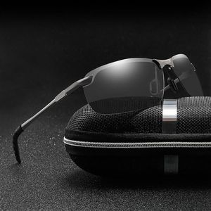 Driving Polaroid Sun Glasses Metal Frame Sports Sunglasses Men Polarized Vintage Drive Gogle na UV400302H