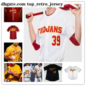 Personalizado College USC Trojans Baseball Jersey Riley Lamb Kyle Hurt Blake Sabol Chase Bushor CJ Stubbs Connor Lunn Ben Ramirez Tyresse Rhylan