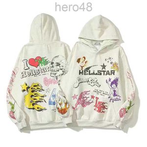 Y2k hellstar hoodie tracksuit designer man kvinna hellstar byxor långärmad bomullsmod varumärke hoodies hoody set kyss mig im en hellstar uvke