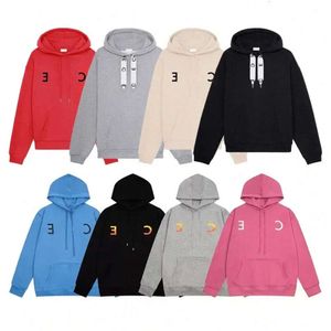 Erkekler Hoodies CE Sweatshirts Sweatshirt Tasarımcı Uzun Kollu Celins Mektup Moda Hooded Fleece Sweater Hoody Çift Kış Sonbahar CA 13721