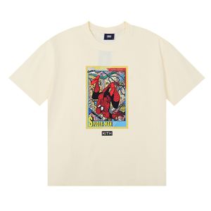 Kith Tom ve Jerry T-Shirt Tasarımcı Erkekler Kadınlar Günlük Kısa Kollu Susam Sokak Tee Vintage Moda Giysileri Tee Groar Tee Üst Boy Büyük Boy Man Shortsf6r3