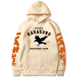 Nuove donne con cappuccio anime di haikyuu da uomo con la felpa Haruku Karasuno Stampa di tiro a pallavolo da pallavolo vestiti per abbigliamento sportivo