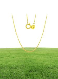 NYMPH Genuine 18K White Yellow Gold Chain 18 inches au750 Cost Necklace Pendant Wendding Party Gift For WomenG1002 LJ200831277N4167429