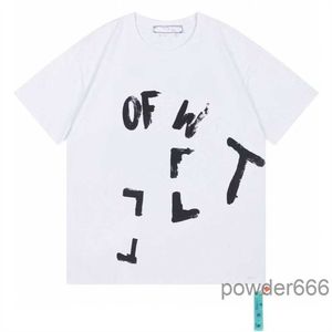 Męskie tshirty Off W Summer Womens Projektanci krótkiego rękawów Moda T Shirt 2324 S Designer Tshirt koszulki do oddychania bawełny Offs Biała czarna czerwona koszula Su6e