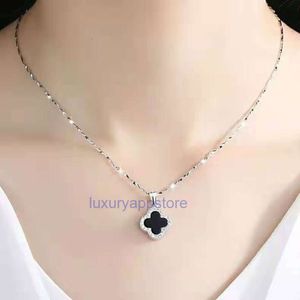 van clover necklace s925 sterling silver four leaf clover necklace fashion highend korean version of the ladies pendant gift