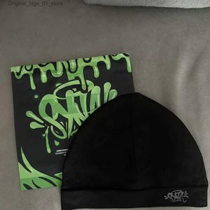 Beanie/Skull Caps Sya World Skull Hat 2023 Ny stickning SYNA BEANIE HAT Män kvinnor Paragraf Quality Cap Y2k Warm Beanies SYNA Running Cap Q231222