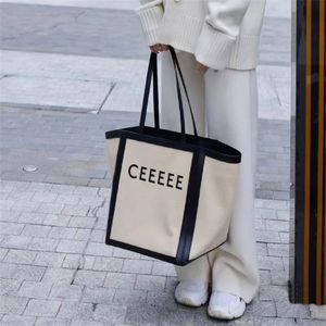 Designerinnen Frauen Canvas Einkaufstasche Luxus -Einkaufstasche CE Fashion Handtaschen Umhängetasche High -Kapazität Freizeit -Einkaufstasche weibliche Einkaufsbeutel