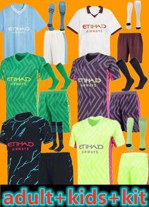 23 24 24 Haaland Soccer Jerseys Man City Football Shirt de Bruyne Rodrigo Bernardo Foden 2023 2024 MANS CITES RUBEN DOKU Grealish Alvarez Fani dla dorosłych Kid