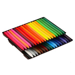 Moda 36 Cores Crayons triangulares Seguro lápis para colorir não tóxico para estudantes choque antiaderente Mantenha -o limpo 231221