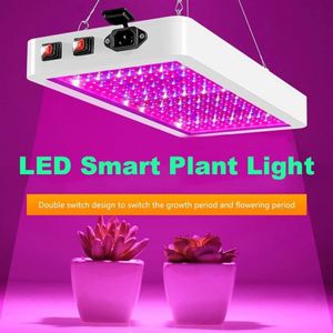 LED GROW Light 2000W 3000W dubbla switch Phytolamp Vattentät chiptillväxtlampa Full Spectrum Plant Box Lighting Indoor207P