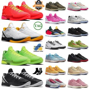 2024 Men Women Basketball Shoes Mamba Kobes Grinch for Mens Women White Del Sol All Star Think Pink Mens Larbons 20 Koob 1 Sports Trainers Sneakers Eur 36-46