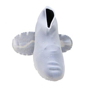 2pair Men Rainy Days Dirt Proof Outdoor Reusable Slip Resistant Clear Waterproof Silicone Portable Shoe Cover Accessories 231221