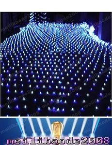 Strings High Power Blue 200 LED -Saiten 2m *3m Net Light Net Mesh Fee Lichter Twinkle Lighting Weihnachten Hochzeit Myy1662
