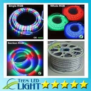 Strisce Light Strip LED RGB 10m 15m 20m 30m 35m 40m 45m 50m 110 V 220 V SMD5050 illuminazione impermeabile+ Controllo telecomando IR+ Alimentazione 333