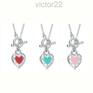 2024 Designer T Famiglia 925 Sterling Silver Love OT Cancella a forma di cravatta a sospensione cravatta per piccola folla