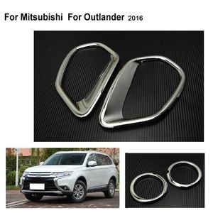 Naklejki naklejki samochodowe pasują do Mitsubishi i Outlander Chrome Front Old Fog Lamp Lampa Lampa Lampka Lekka wykończona odbłyśnik Udokowy