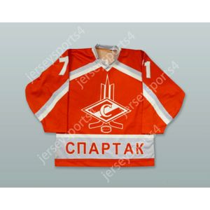 Custom KovalChuk 71 Москва-Спартак Хоккей-Джерси Новый верхний сшитый S-M-L-XL-XXL-3XL-4XL-5XL-6XL