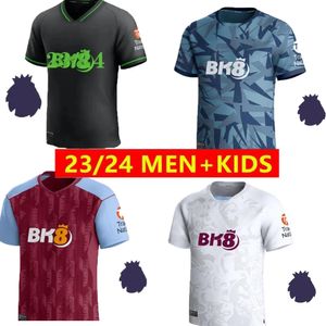 23 24 DiABy Soccer Trikots Kinder und Mann Kit Home 2023 2024 Aston Villas Football -Shirt Training Fans Camisetas Mings McGinn Buendia Watkins Maillot Fuß