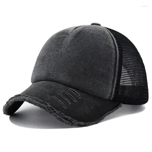 Ball Caps 2024 Summer Damskie Część baseballowa Black White Pink Różowa 5 Panel z oddychającymi czapkami ciężarówki siatkowej dla męskiej Snapback Gorros B2895