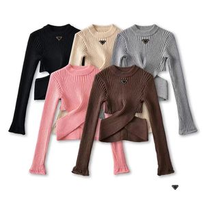 Designer Kvinnors tröja Cardigan Women's High Quality Pullover Sweater Neck Sweater Women's Fall New Brodery Soft Wax Fried deg Twist Cardigan tröja för kvinnor