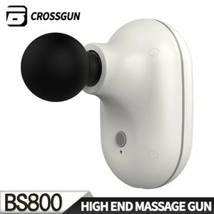 Crossgun Mini Massage Gun Small Electric Massager White Portable Body For Deep Muscle Relaxation Neck Back Foot Ben Shoulder 231221