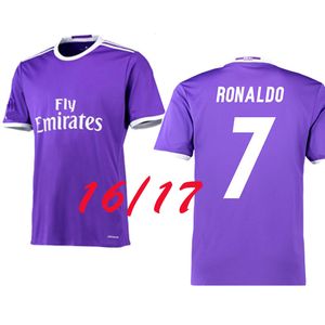 16 17 Real 18Madrid Retro Jersey Home und weg langärmelte kurzärmelige Trikot 17 18 Champions League Finale Ronaldo Modric Kroos Bale Football Uniform