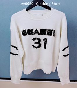파리 여자의 새로운 긴 슬리브 스웨터 2 C 편지 크루 넥 니트 코트 패션 브랜드 탑 레이디 티셔츠 고품질 스웨터 유행 유행의 유행 장치 디자이너 스웨터