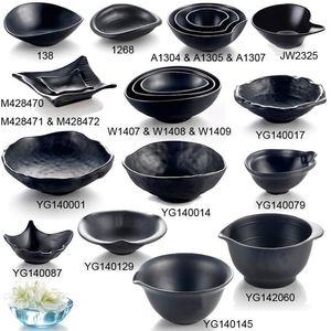 Melamina Dink Stove Black Frost Oval Bowl Oval Bowl Korean Restaurant A5 Melamina Big Bowls Table Table Stovical Whole281L