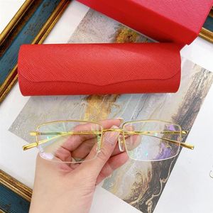 Designer Sonnenbrille Frauen Männer Titanien Brillen Rahmen Vollerfrist gemischte Farbe Goldener Zier Eyewear Accessoires Fashionr Sty2907