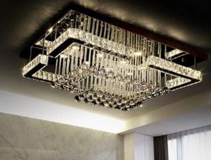 Żyrandole nowoczesne kryształowe lampki sufitowe żyrandole luksusowe srebrne lampki sypialni lampy jadalni kuchnia kuchnia
