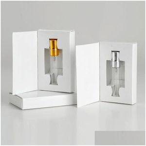 Parfümflasche pro Flasche 20pcs/Los L 5ml 10 ml Zerstäubungskästen anpassbare Papierkästen und Glas mit Verpackung Drop Lieferung Gesundheit Schönheit Dhwuv