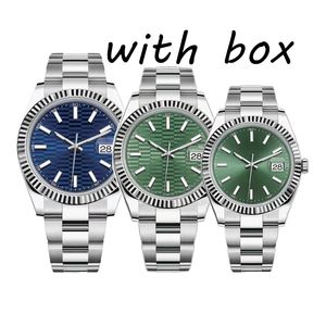 Obejrzyj zegarki U1 Męskie zegarki fitness ze ręką na rękę z pudełkiem 40 mm 36 mm 41 mm Automatyczne zegarek mechaniczny zegarek ze stali nierdzewnej Sapphire Watches Designer LuxuryWatches