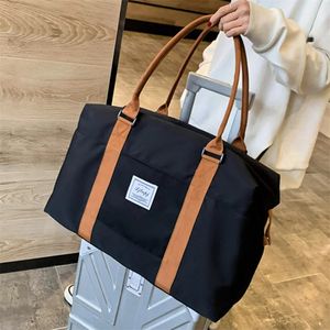 Мода большая дорожная сумка Женская салона сумки сумочка оксфордская ткань холст