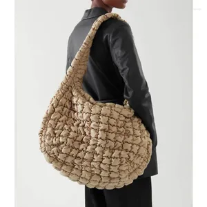 Evening Bags Tote Bag Cos Designer Lightweight Quilted Shoulder Cloud Hobos Brown Crossbody Down Hangbag For Women