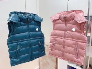 Weste Kids Kinder Luxus Puffer Gillet Down Weste Coat Girls Jungen Designerjacke Outwear Kinder Winter warme Westen Jacken Schichten Baby Jungengerinnsel