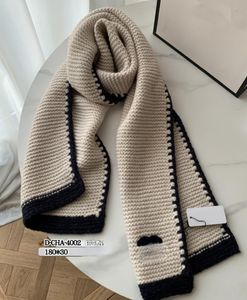 Frauen Designer Kaschmirschals dicker warmer Schal schwarz weißer Wollschal Herbst und Winter